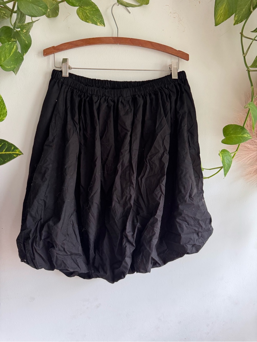 Musera Black Strapless Bubble Hem Babydoll Mini Dress NWT L - Picture 4 of 6
